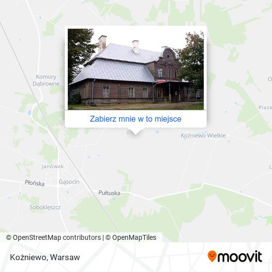 Mapa Kożniewo