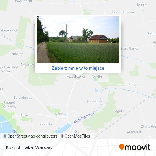 Mapa Kożuchówka