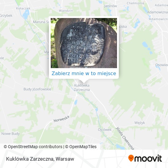 Mapa Kuklówka Zarzeczna