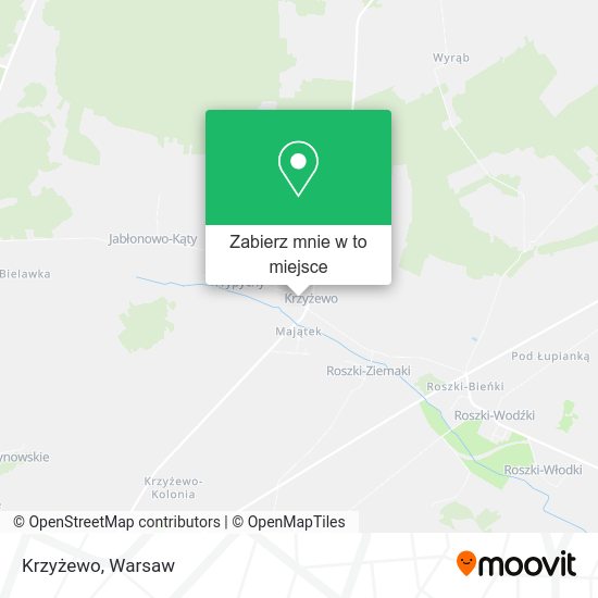 Mapa Krzyżewo