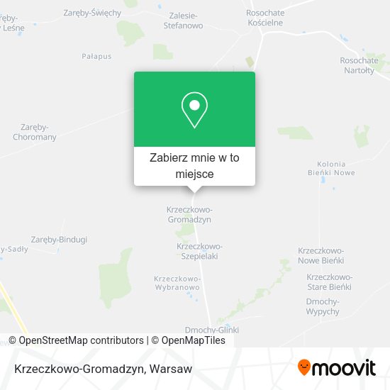 Mapa Krzeczkowo-Gromadzyn