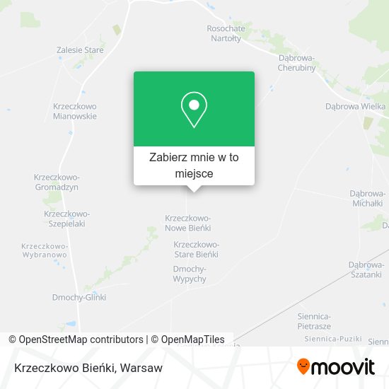 Mapa Krzeczkowo Bieńki