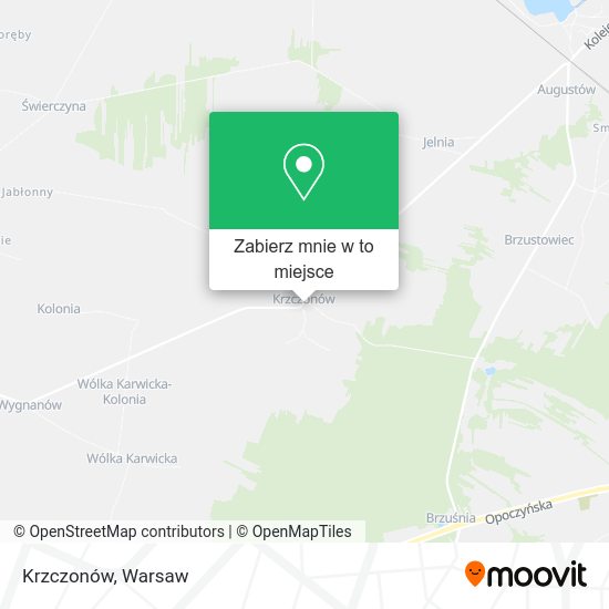 Mapa Krzczonów