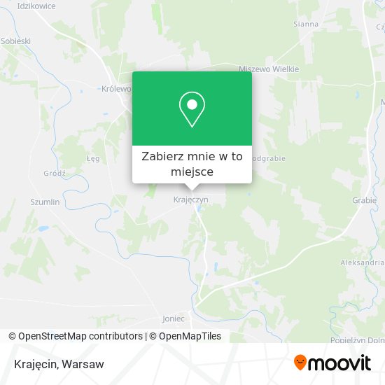 Mapa Krajęcin