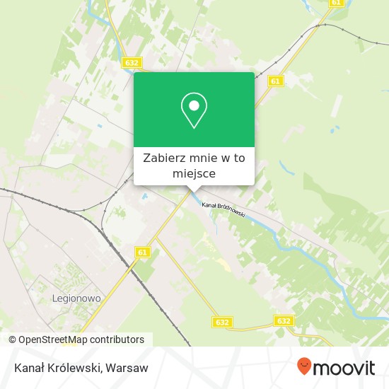 Mapa Kanał Królewski