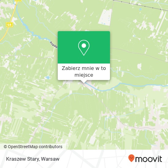 Mapa Kraszew Stary