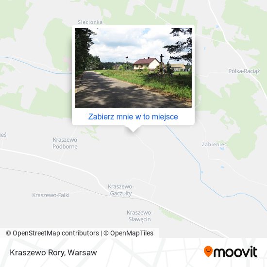 Mapa Kraszewo Rory