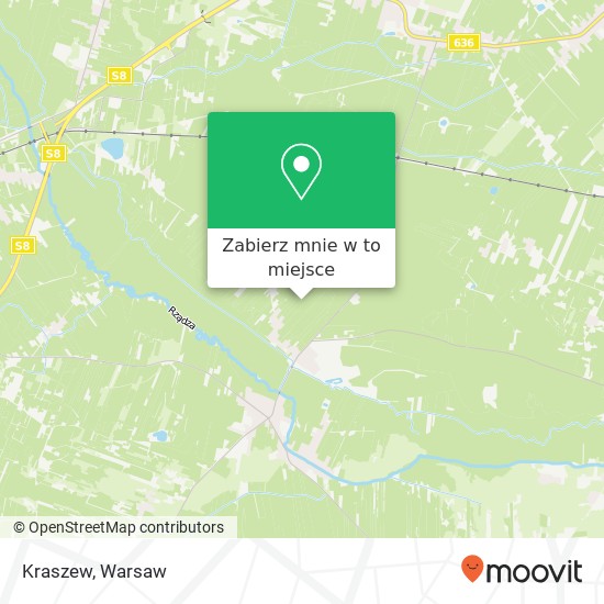 Mapa Kraszew