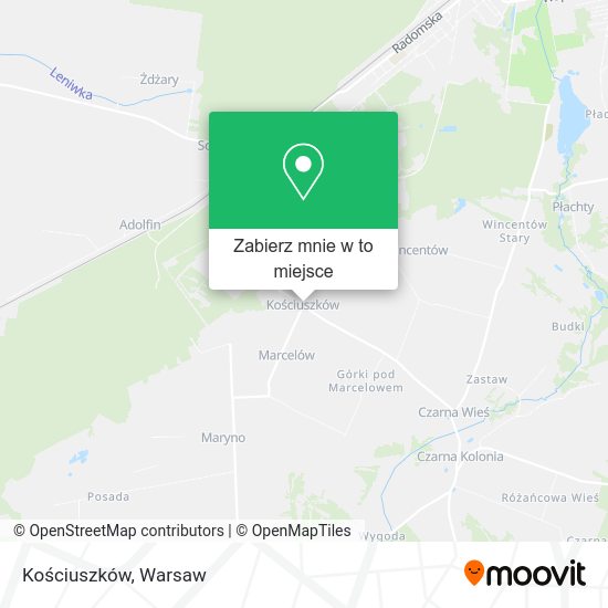 Mapa Kościuszków