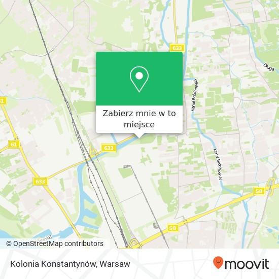 Mapa Kolonia Konstantynów