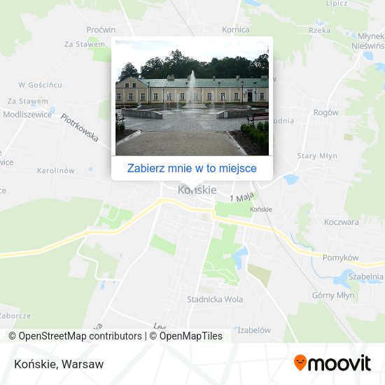 Mapa Końskie