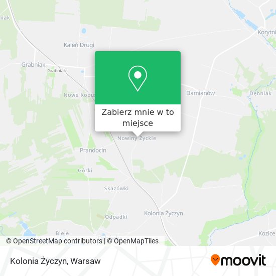 Mapa Kolonia Życzyn