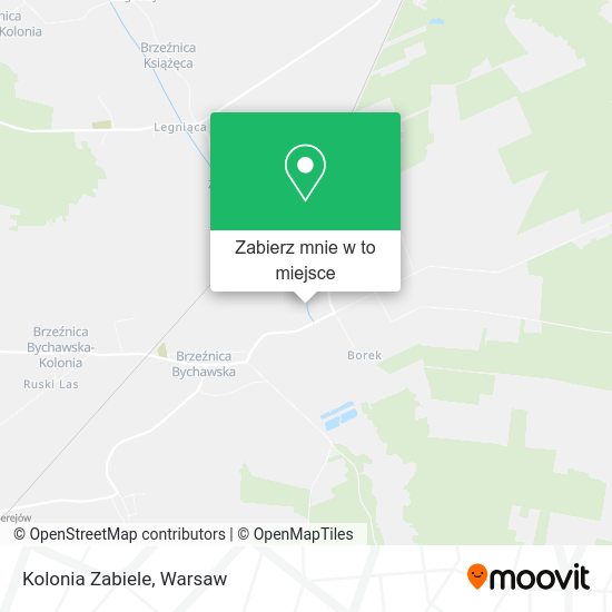 Mapa Kolonia Zabiele