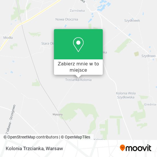 Mapa Kolonia Trzcianka