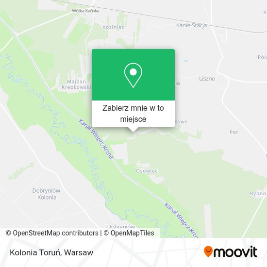 Mapa Kolonia Toruń