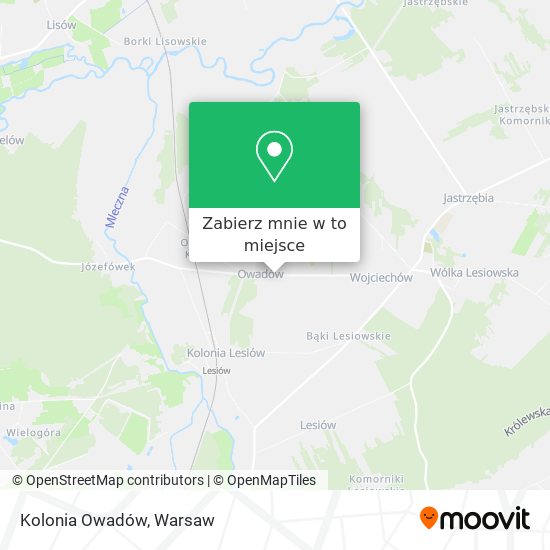 Mapa Kolonia Owadów