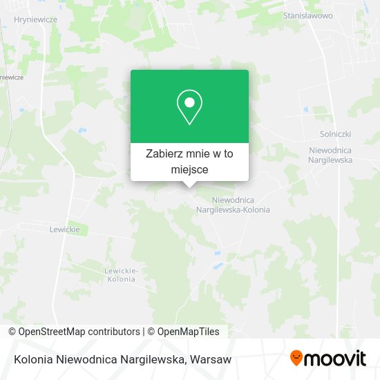 Mapa Kolonia Niewodnica Nargilewska