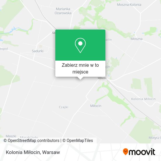 Mapa Kolonia Miłocin