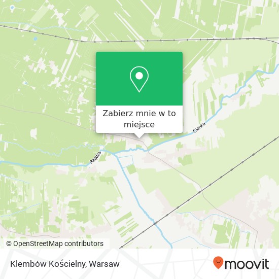 Mapa Klembów Kościelny