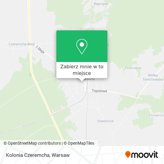 Mapa Kolonia Czeremcha