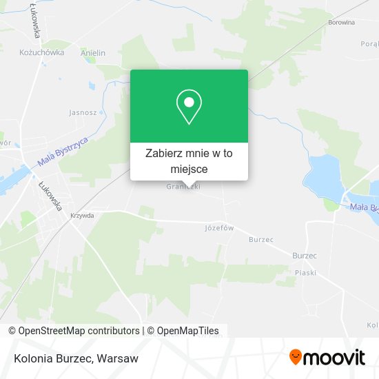 Mapa Kolonia Burzec