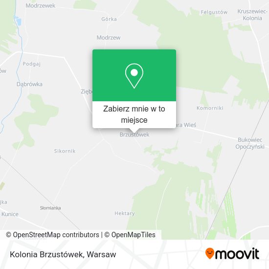 Mapa Kolonia Brzustówek