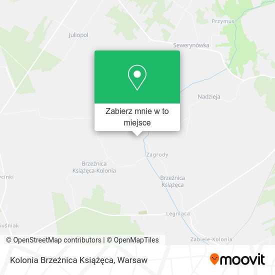 Mapa Kolonia Brzeżnica Książęca