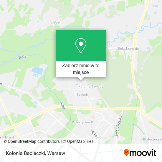 Mapa Kolonia Bacieczki