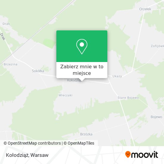 Mapa Kołodziąż