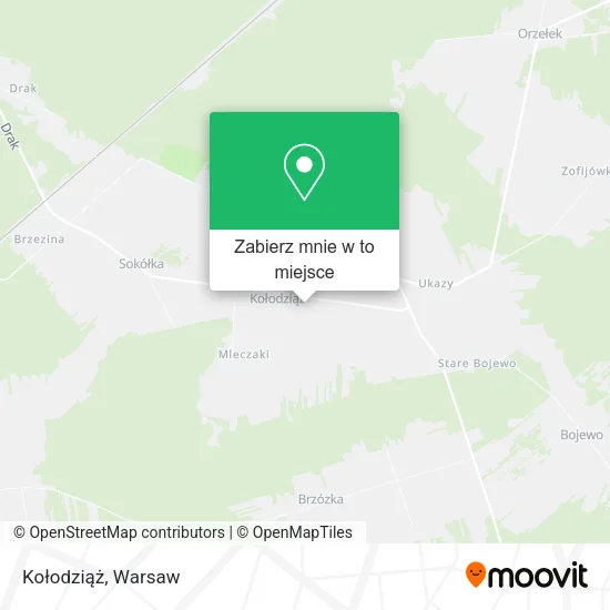 Mapa Kołodziąż