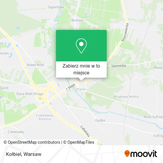 Mapa Kołbiel