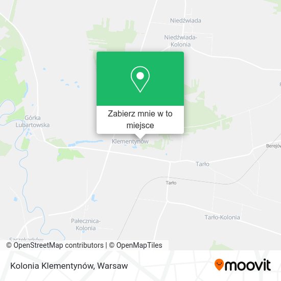 Mapa Kolonia Klementynów