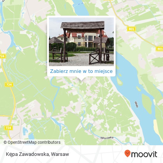 Mapa Kępa Zawadowska