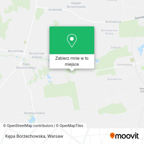 Mapa Kępa Borzechowska