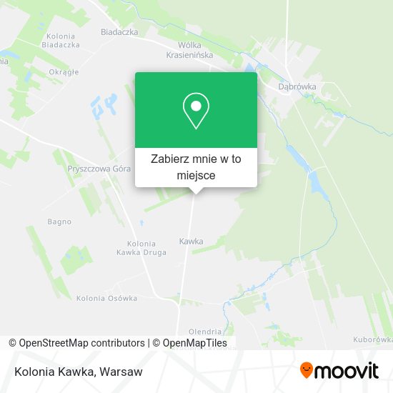 Mapa Kolonia Kawka