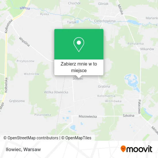 Mapa Iłowiec