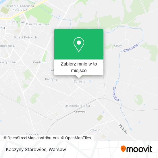 Mapa Kaczyny Starowieś