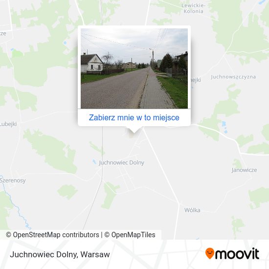 Mapa Juchnowiec Dolny