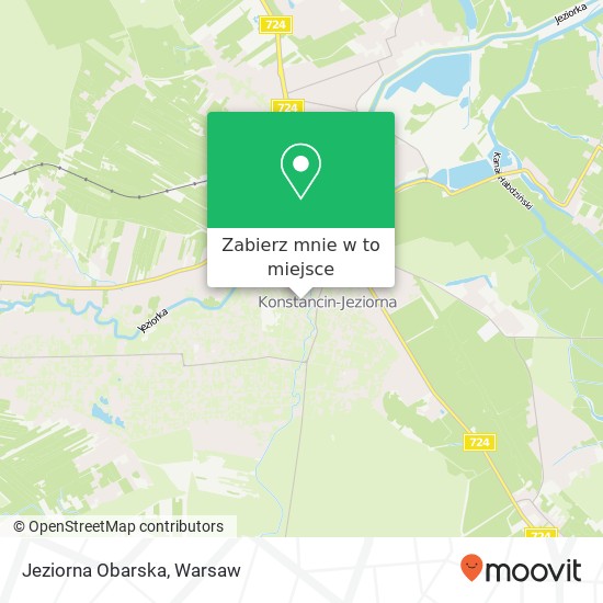 Mapa Jeziorna Obarska