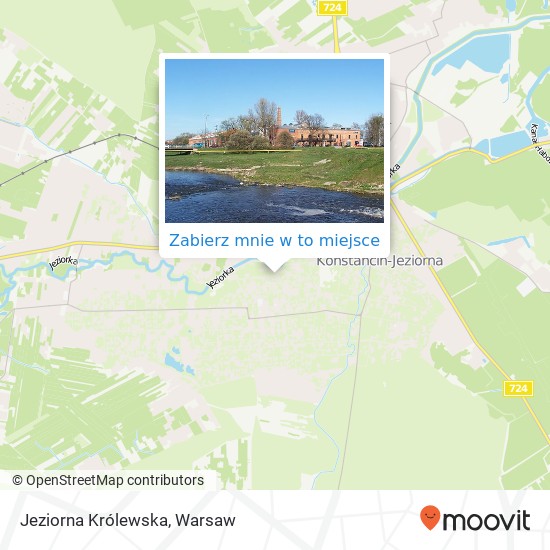 Mapa Jeziorna Królewska