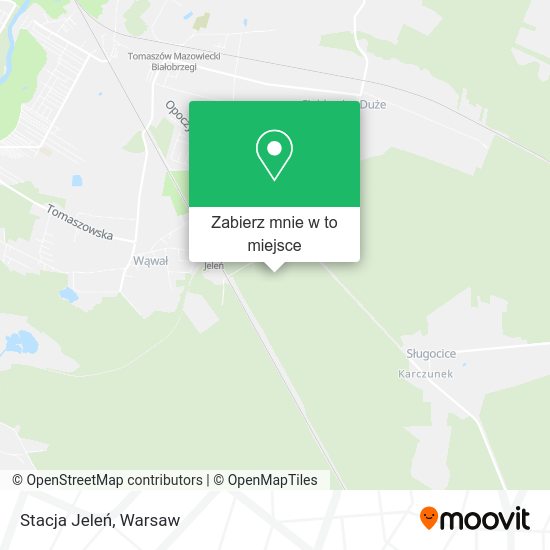 Mapa Stacja Jeleń