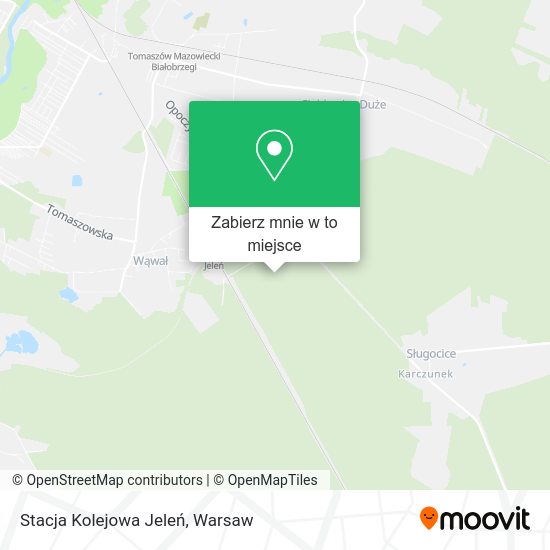 Mapa Stacja Kolejowa Jeleń