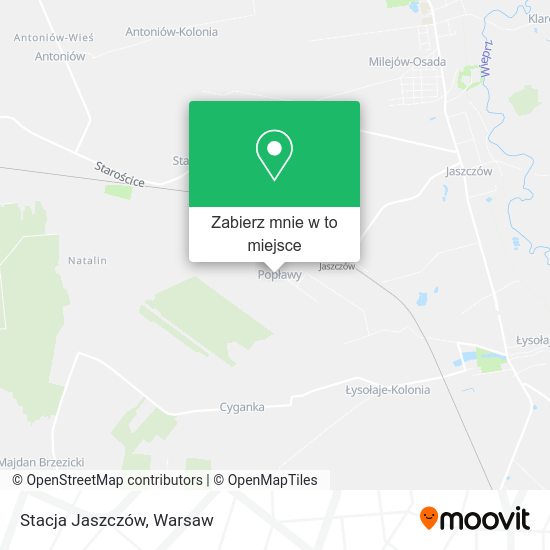 Mapa Stacja Jaszczów