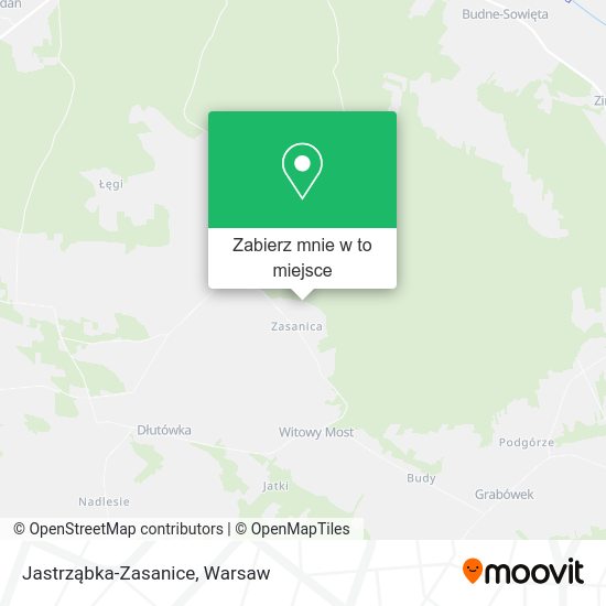 Mapa Jastrząbka-Zasanice