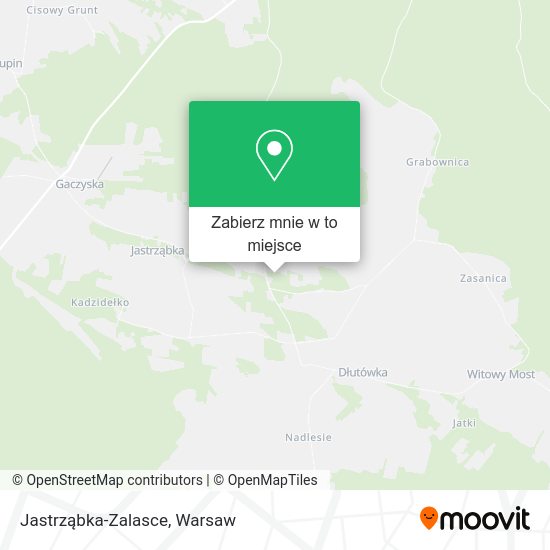 Mapa Jastrząbka-Zalasce