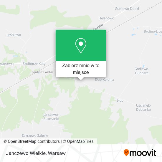 Mapa Janczewo Wielkie