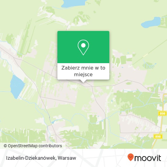 Mapa Izabelin-Dziekanówek