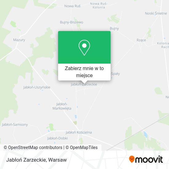 Mapa Jabłoń Zarzeckie