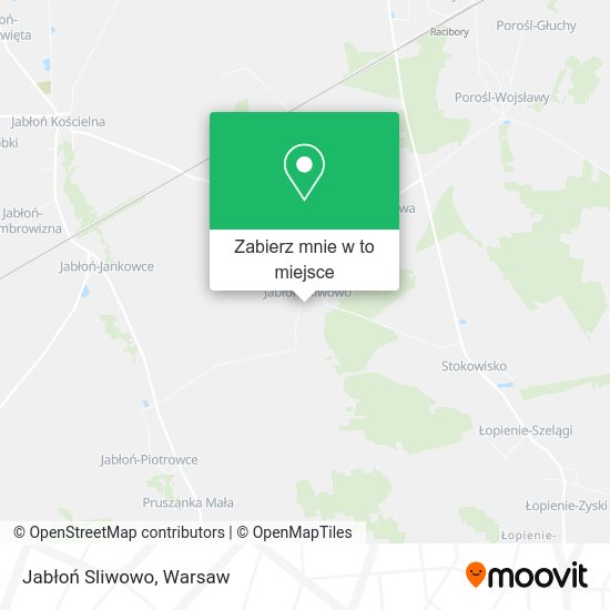 Mapa Jabłoń Sliwowo