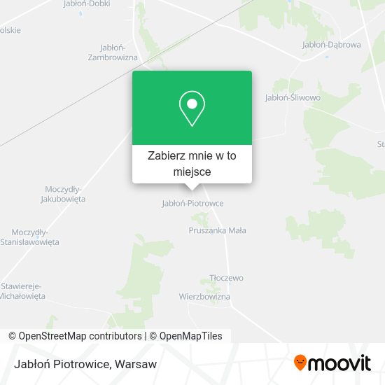 Mapa Jabłoń Piotrowice